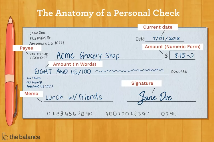 how to write a check