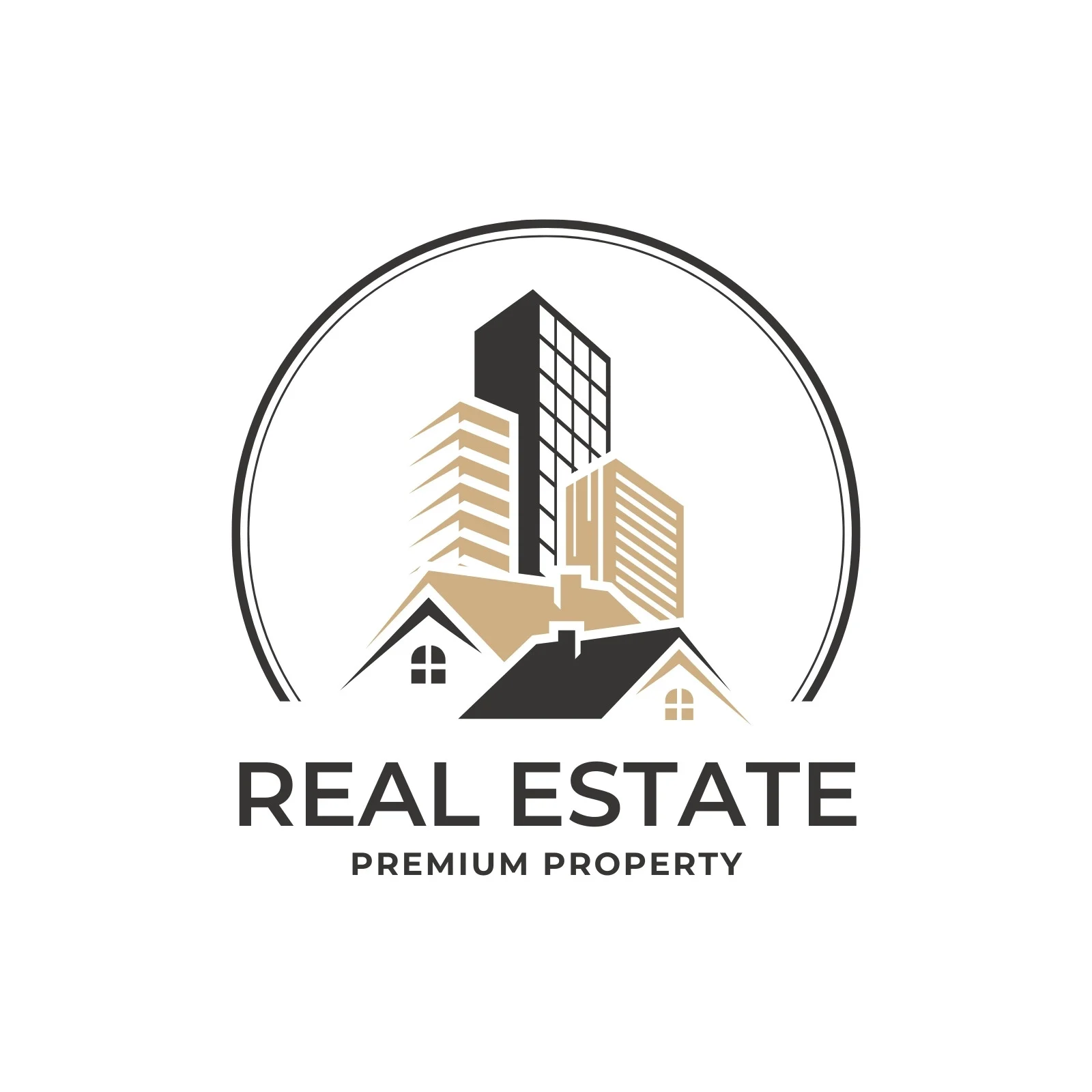 How to design a customized logo for a real estate organization?