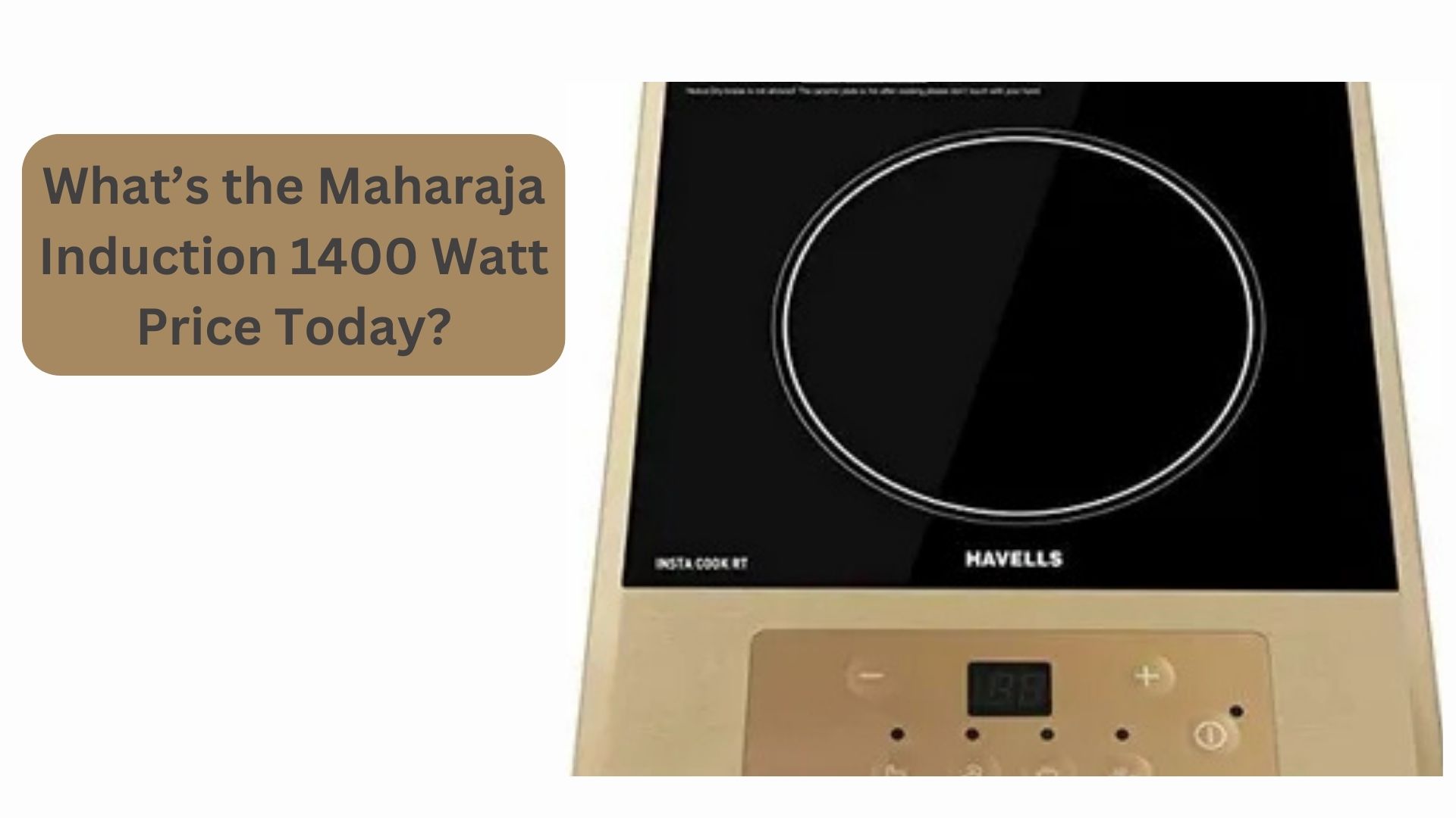 What’s the Maharaja Induction 1400 Watt Price Today